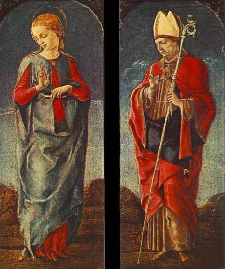 Virgin Announced and St Maurelio, Cosimo Tura